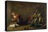 Witchcraft. Wood, 30 X 45 Cm-David Teniers the Younger-Stretched Canvas