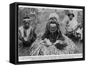 Witchdoctor of Southern Africa Encountered by the American Traveller William Seabrook-null-Framed Stretched Canvas