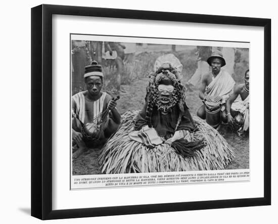 Witchdoctor of Southern Africa Encountered by the American Traveller William Seabrook-null-Framed Photographic Print