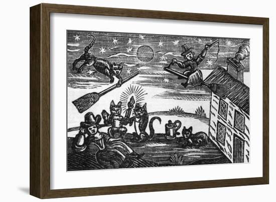 Witches and Familiars-null-Framed Art Print