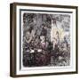 Witches Assisted by Demons Prepare for the Sabbat-null-Framed Art Print