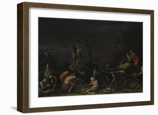 Witches at their Incantations, C. 1646-Salvatore Rosa-Framed Giclee Print