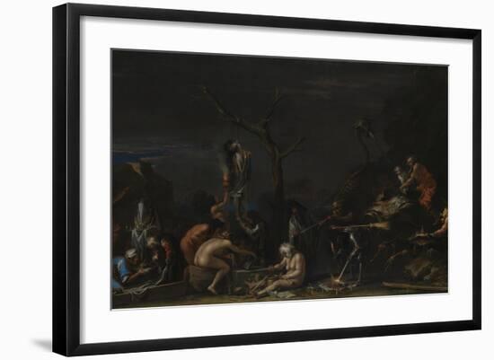 Witches at their Incantations, C. 1646-Salvatore Rosa-Framed Giclee Print