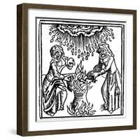 Witches Casting a Spell to Bring Rain, 1489-null-Framed Giclee Print