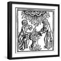 Witches Casting a Spell to Bring Rain, 1489-null-Framed Giclee Print