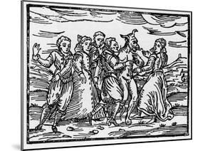 Witches dancing with the Devil-Italian School-Mounted Giclee Print