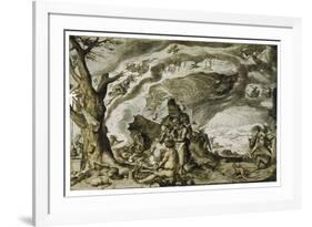 Witches Enjoy a Mountain-Top Orgy on Walpurgisnacht-Jakob De Gheyn-Framed Premium Giclee Print