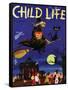 Witches Flight - Child Life, October 1953-null-Framed Stretched Canvas