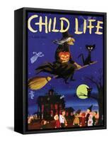 Witches Flight - Child Life, October 1953-null-Framed Stretched Canvas