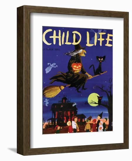 Witches Flight - Child Life, October 1953-null-Framed Giclee Print