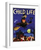 Witches Flight - Child Life, October 1953-null-Framed Giclee Print