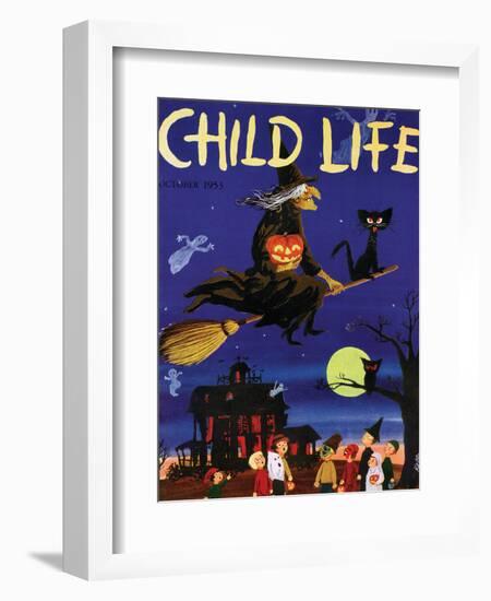 Witches Flight - Child Life, October 1953-null-Framed Giclee Print