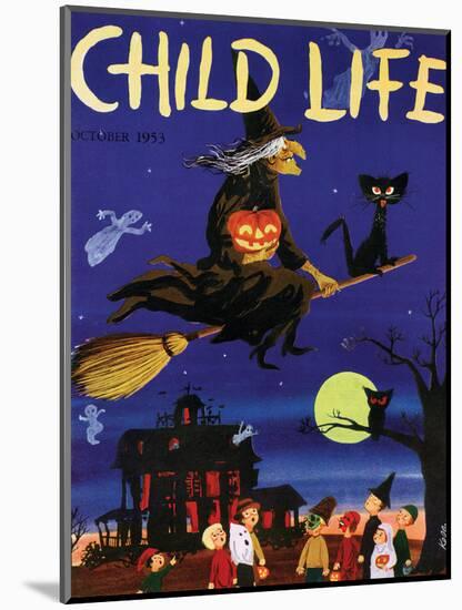 Witches Flight - Child Life, October 1953-null-Mounted Giclee Print