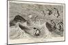 Witches Frolicking in the Waves-George Cruikshank-Mounted Art Print