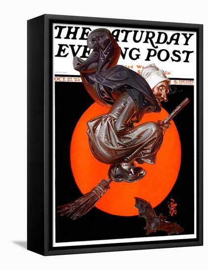 "Witches Night Out," Saturday Evening Post Cover, October 27, 1923-Joseph Christian Leyendecker-Framed Stretched Canvas