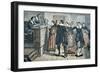 Witches of Salem - a Girl Bewitched at a Trial in 1692 (Colour Litho)-American-Framed Giclee Print