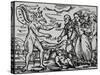 Witches Presenting Baby to Satan-null-Stretched Canvas