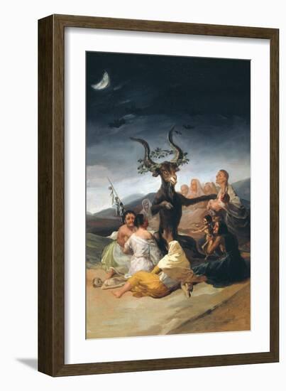 Witches Sabbath, 1797-1798-Francisco de Goya-Framed Giclee Print