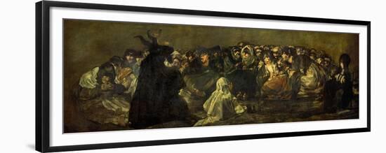 Witches' Sabbath (Acquelarre)-Francisco de Goya-Framed Giclee Print