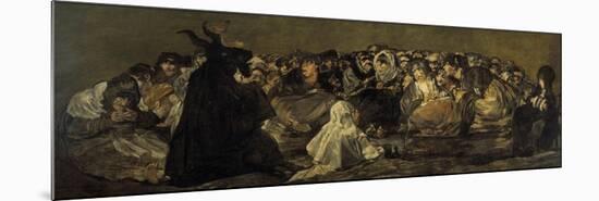 Witches' Sabbath or the Great He-Goat-Francisco de Goya-Mounted Premium Giclee Print