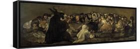 Witches' Sabbath or the Great He-Goat-Francisco de Goya-Framed Stretched Canvas