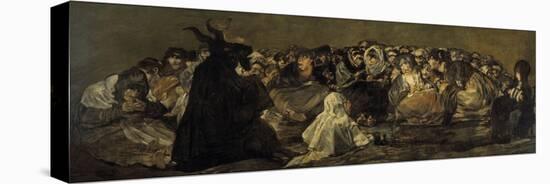 Witches' Sabbath or the Great He-Goat-Francisco de Goya-Stretched Canvas