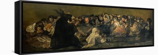 Witches' Sabbath-Francisco de Goya-Framed Stretched Canvas