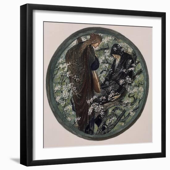 Witches Tree, Nimue Beguiling Merlin with Enchantment-Edward Burne-Jones-Framed Giclee Print