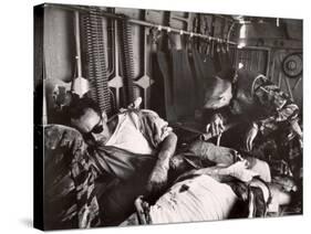 With 11 Bullet Holes in Its Skin and Its Radio Knocked Out, Yankee Papa 13 Heads For Da Nang-Larry Burrows-Stretched Canvas