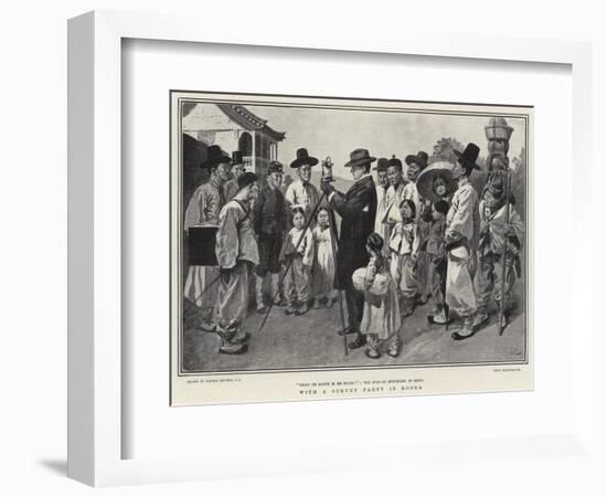 With a Survey Party in Korea-Gordon Frederick Browne-Framed Giclee Print