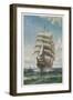 With All Sails Set-W.a. Coulter-Framed Art Print