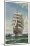 With All Sails Set-W.a. Coulter-Mounted Art Print