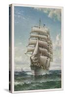 With All Sails Set-W.a. Coulter-Stretched Canvas