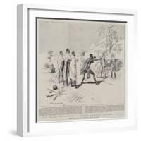 With Colonel Paget's Column in Rhodesia, a Makalaka Describing a Battle-Charles Edwin Fripp-Framed Giclee Print