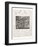With Dreams Upon My Bed Thou Scarest Me and Affrightest Me with Visions, 1825-William Blake-Framed Giclee Print