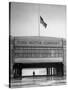 With Flag at Half Staff, the Ford Plant Is Deserted for Henry Ford's Funeral-Ralph Morse-Stretched Canvas