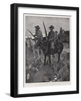 With General Gatacre's Force, Scouts at Work-Frank Craig-Framed Giclee Print