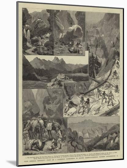 With General Kennedy's Staff on a Scientific Expedition to Survey Takht-I-Suleiman-null-Mounted Giclee Print