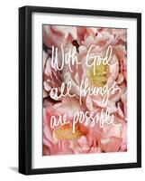 With God all things are possible-Sarah Gardner-Framed Art Print