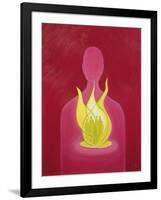 With God's Love We Can Help Pray for Those We Carry in Our Hearts, 2000-Elizabeth Wang-Framed Giclee Print