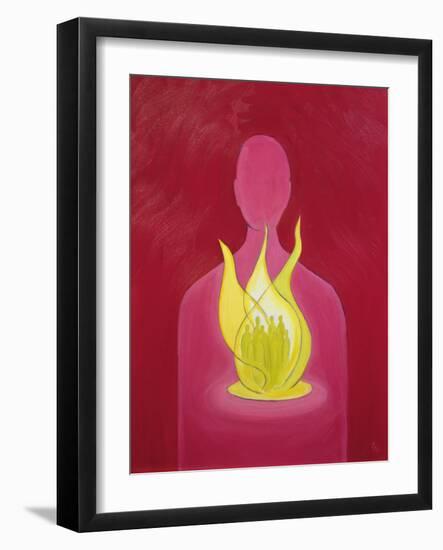 With God's Love We Can Help Pray for Those We Carry in Our Hearts, 2000-Elizabeth Wang-Framed Giclee Print