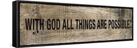 With God-null-Framed Stretched Canvas