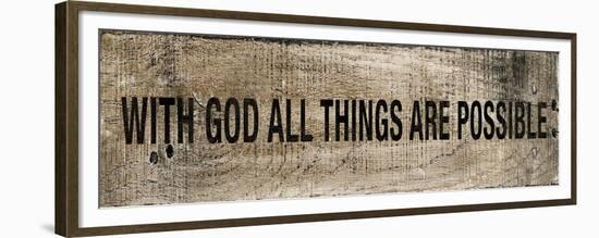 With God-null-Framed Premium Giclee Print