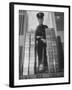 With Gold Bars in Federal Reserve Bank, Guard Wearing Protective Aluminum Overshoes-Walter Sanders-Framed Photographic Print