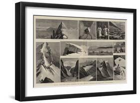 With Ice-Axe and Camera in the Rocky Mountains, British Territory-Joseph Nash-Framed Giclee Print