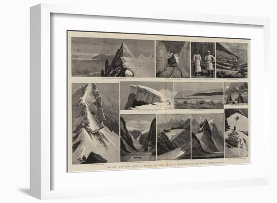 With Ice-Axe and Camera in the Rocky Mountains, British Territory-Joseph Nash-Framed Giclee Print