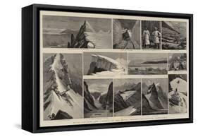 With Ice-Axe and Camera in the Rocky Mountains, British Territory-Joseph Nash-Framed Stretched Canvas