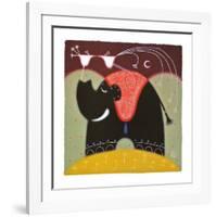 With Love (Elephant)-Govinder Nazran-Framed Art Print