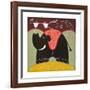 With Love (Elephant)-Govinder Nazran-Framed Art Print