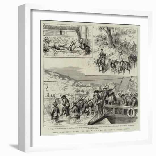 With Methuen's Horse on the Way to Bechuanaland, South Africa-Godefroy Durand-Framed Giclee Print